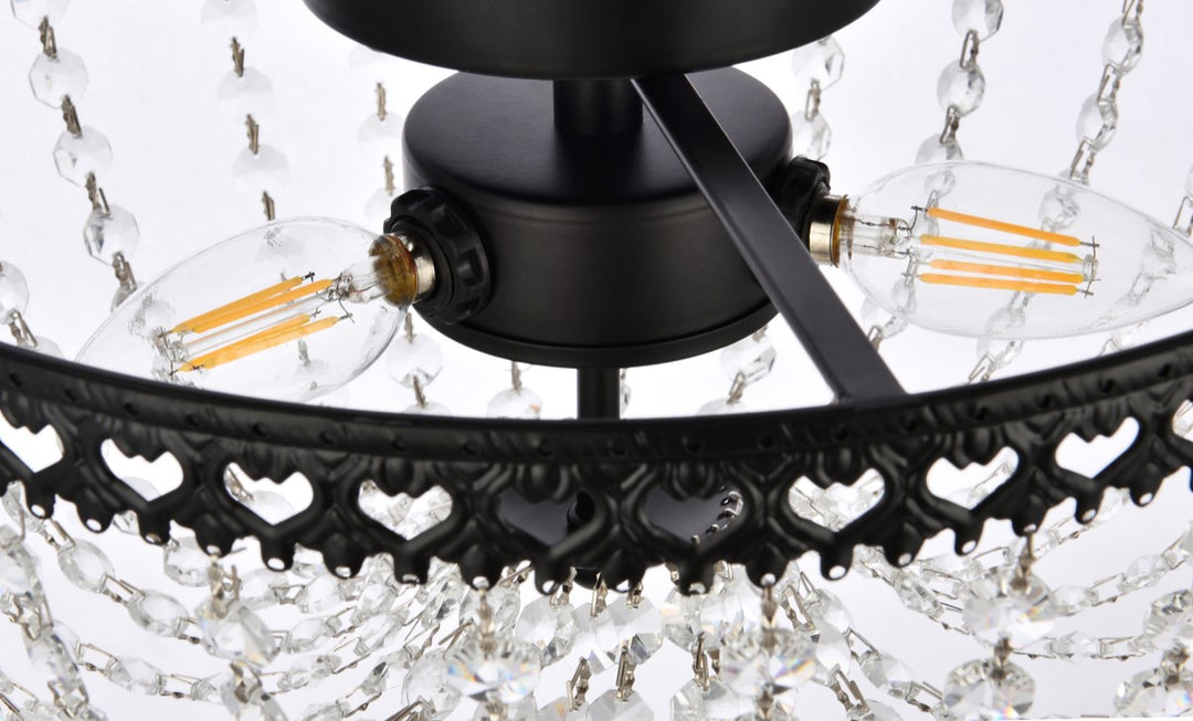 12 Inch Flush Mount In Black