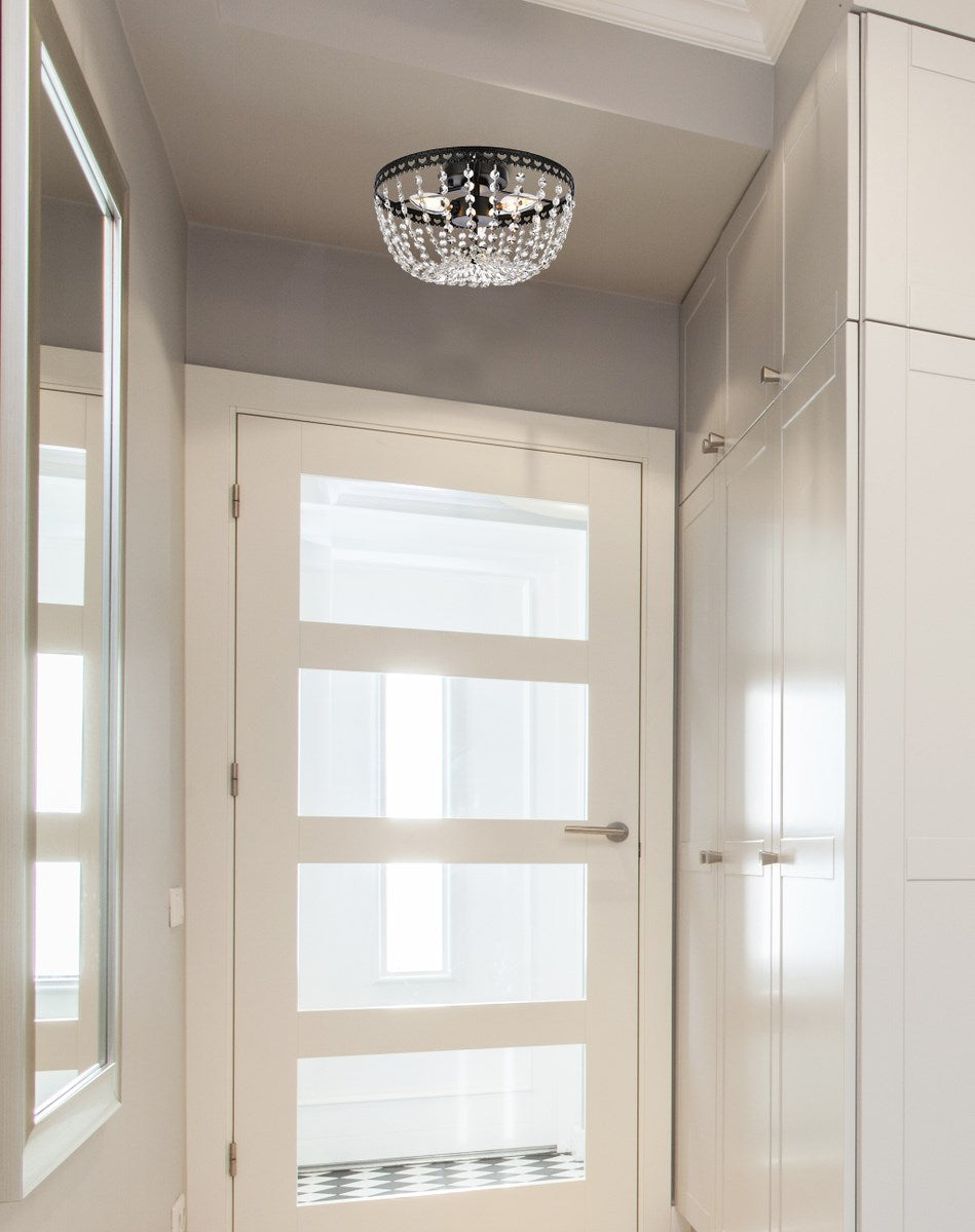 12 Inch Flush Mount In Black