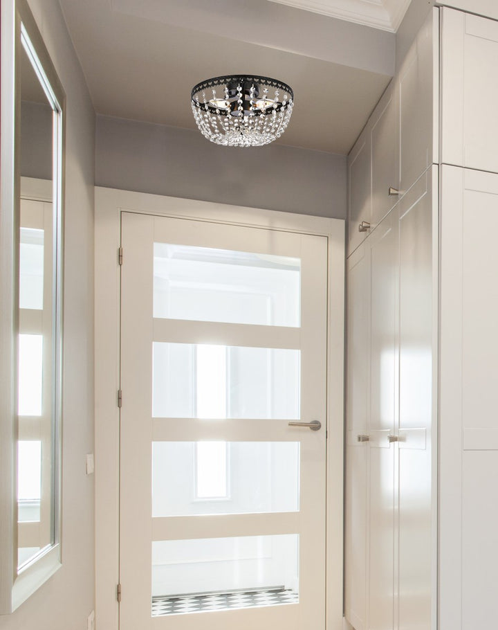 12 Inch Flush Mount In Black
