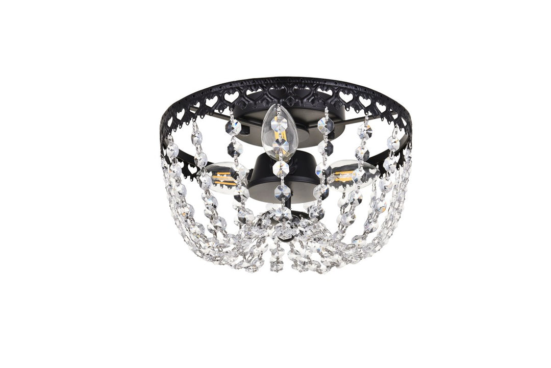 10 Inch Flush Mount In Black