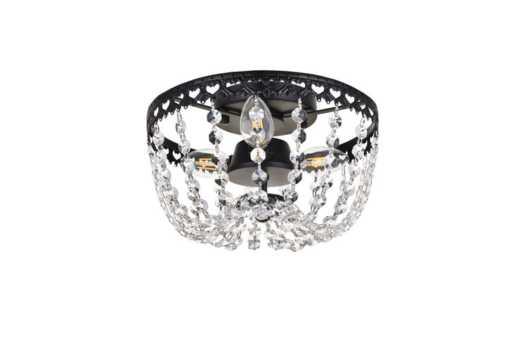10 Inch Flush Mount In Black
