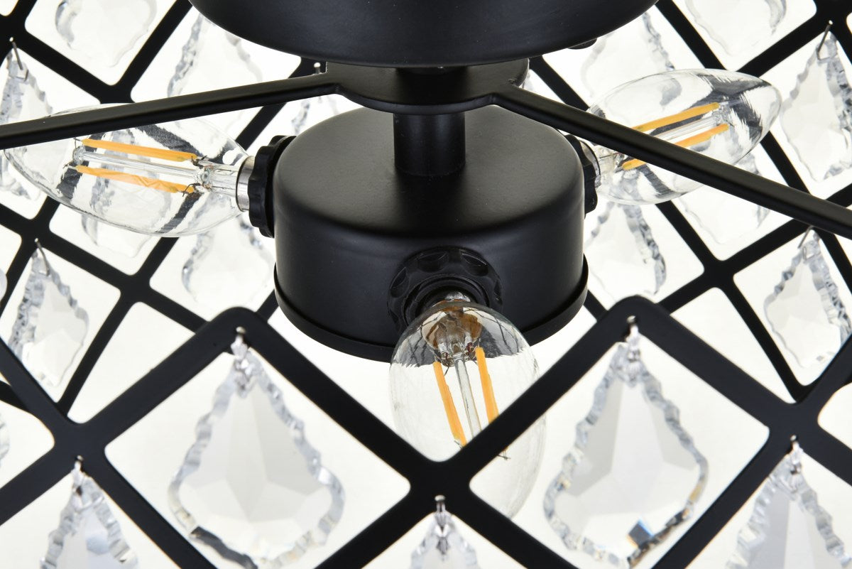 13 Inch Flush Mount In Black