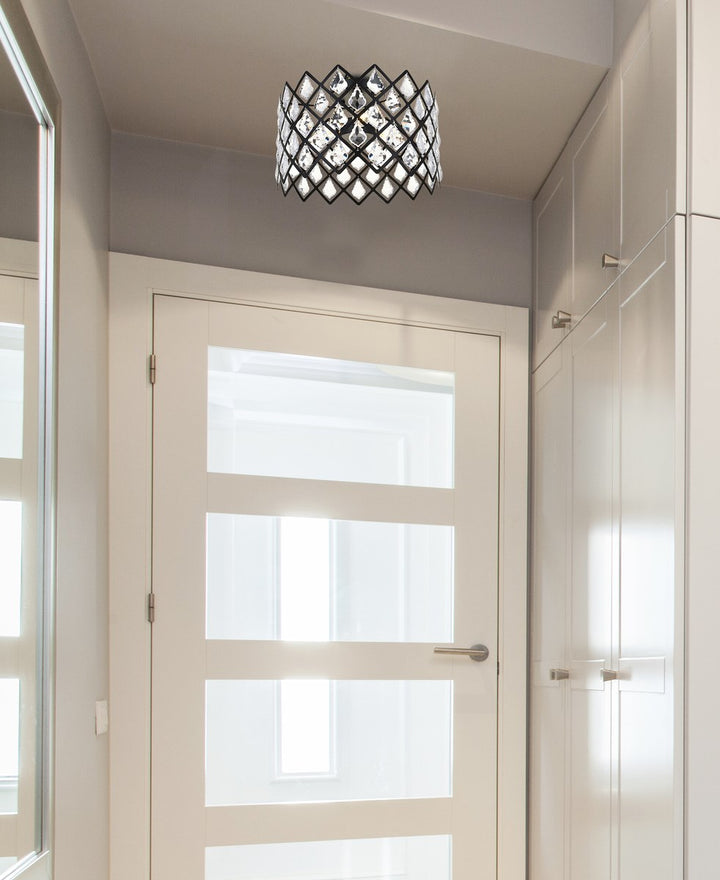 13 Inch Flush Mount In Black