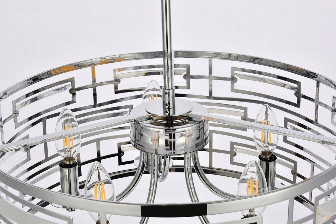 18.5 Inch Pendant In Chrome