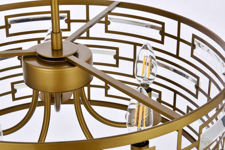 18.5 Inch Pendant In Brass