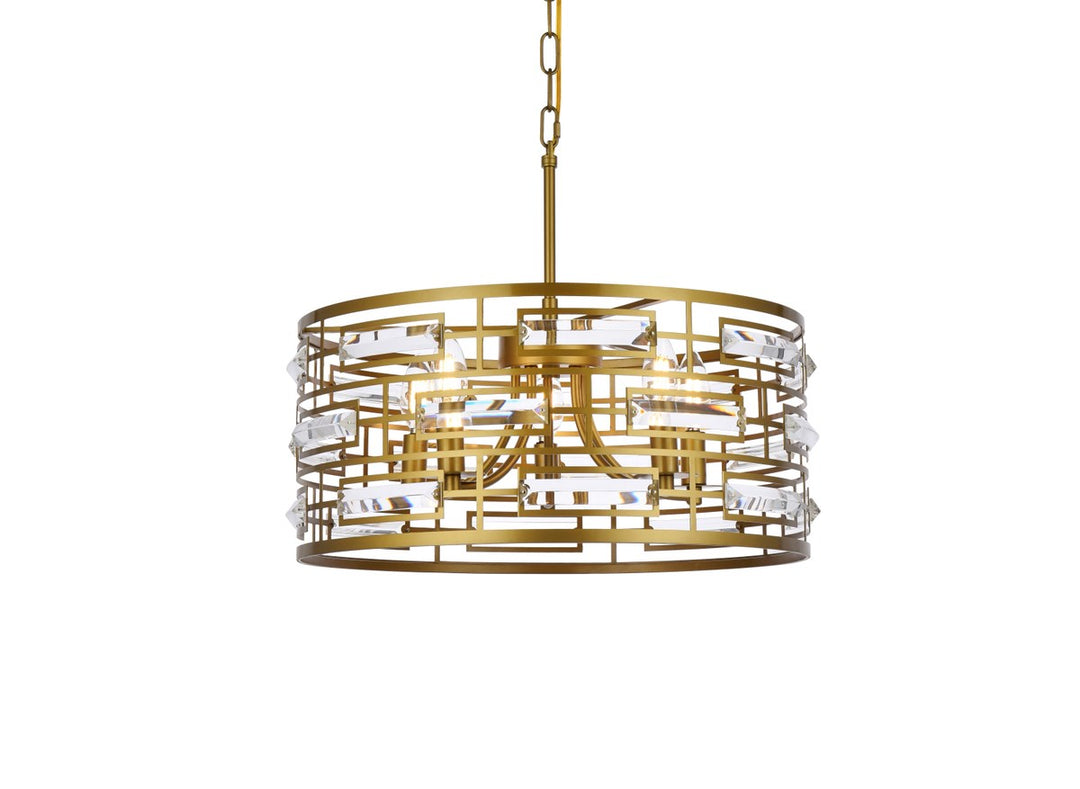 18.5 Inch Pendant In Brass