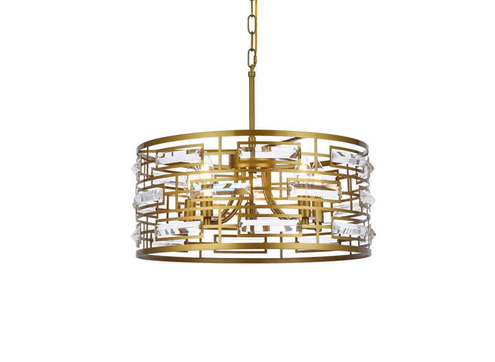 18.5 Inch Pendant In Brass