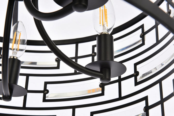 18.5 Inch Pendant In Black