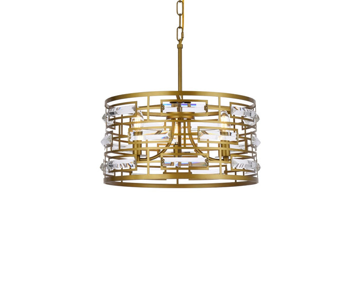 16.5 Inch Pendant In Brass