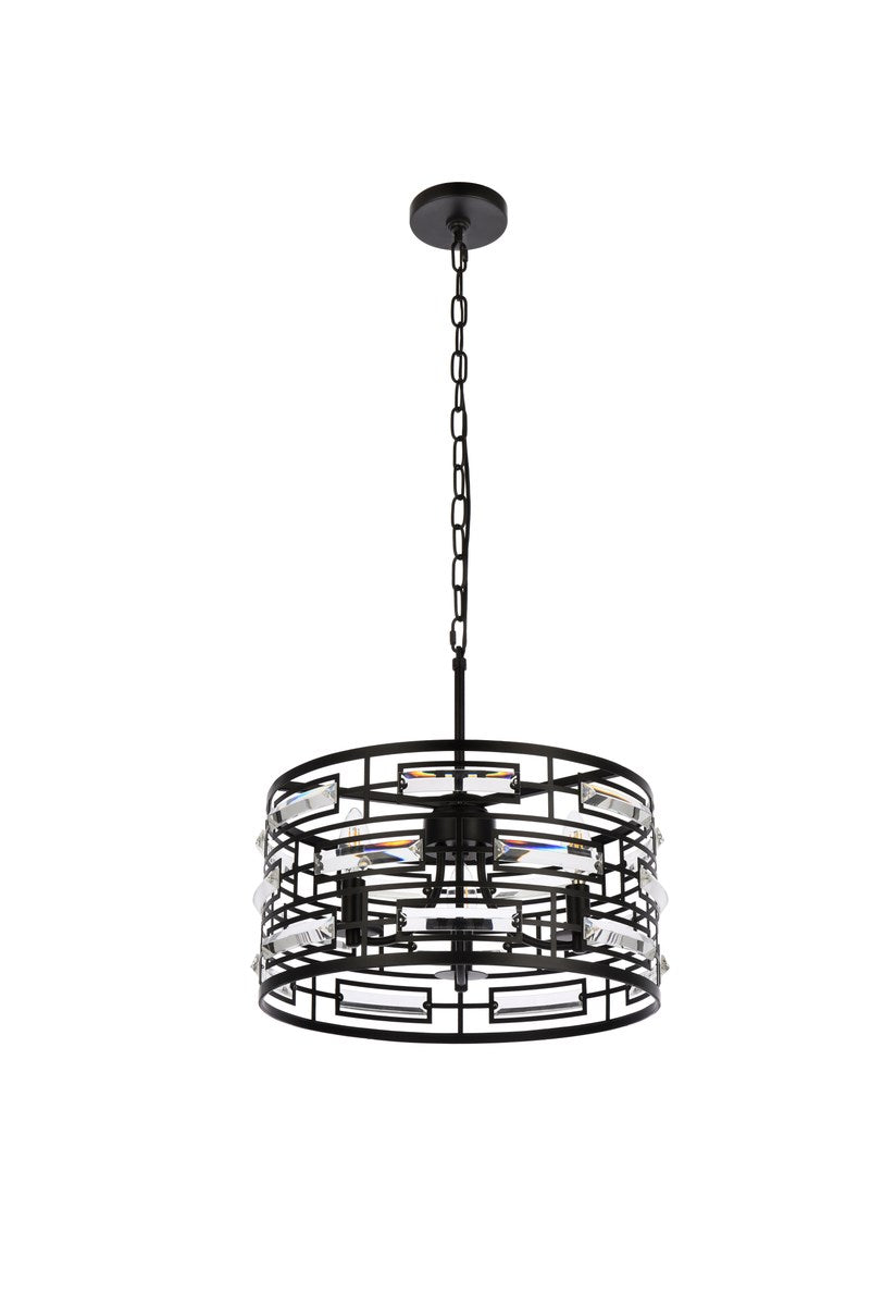 16.5 Inch Pendant In Black