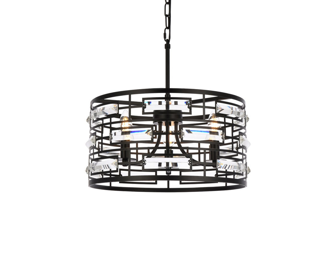 16.5 Inch Pendant In Black