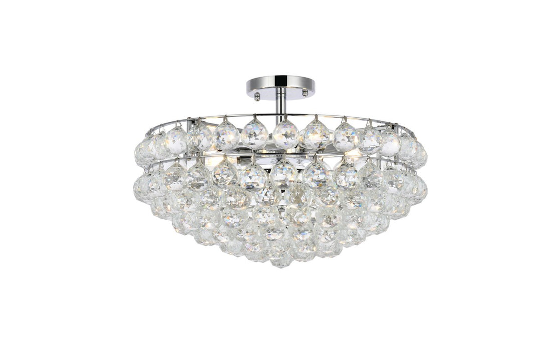 20 Inch Flush Mount In Chrome by Elegant Lighting