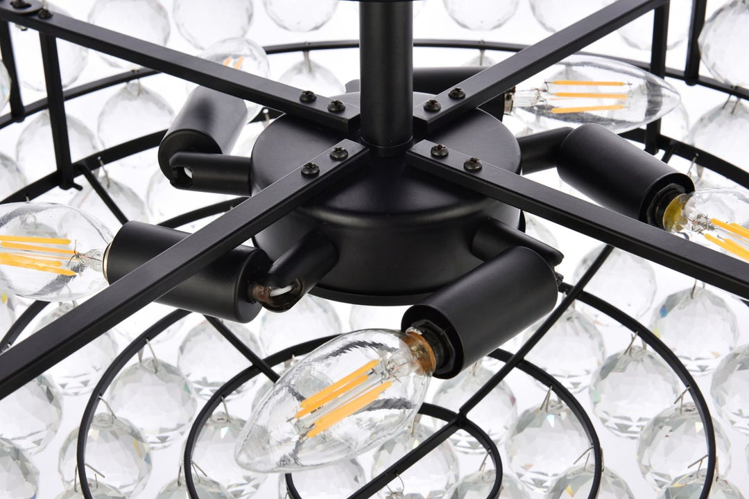 20 Inch Flush Mount In Black