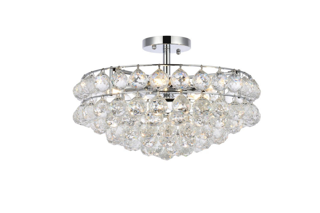 18 Inch Flush Mount In Chrome by Elegant Lighting