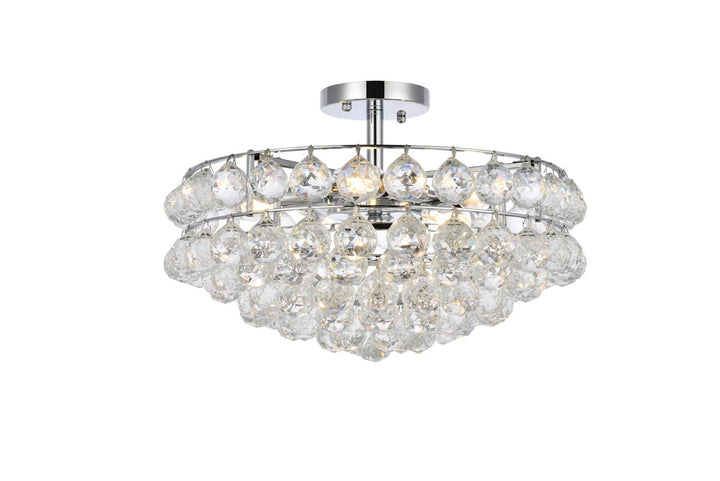 18 Inch Flush Mount In Chrome by Elegant Lighting