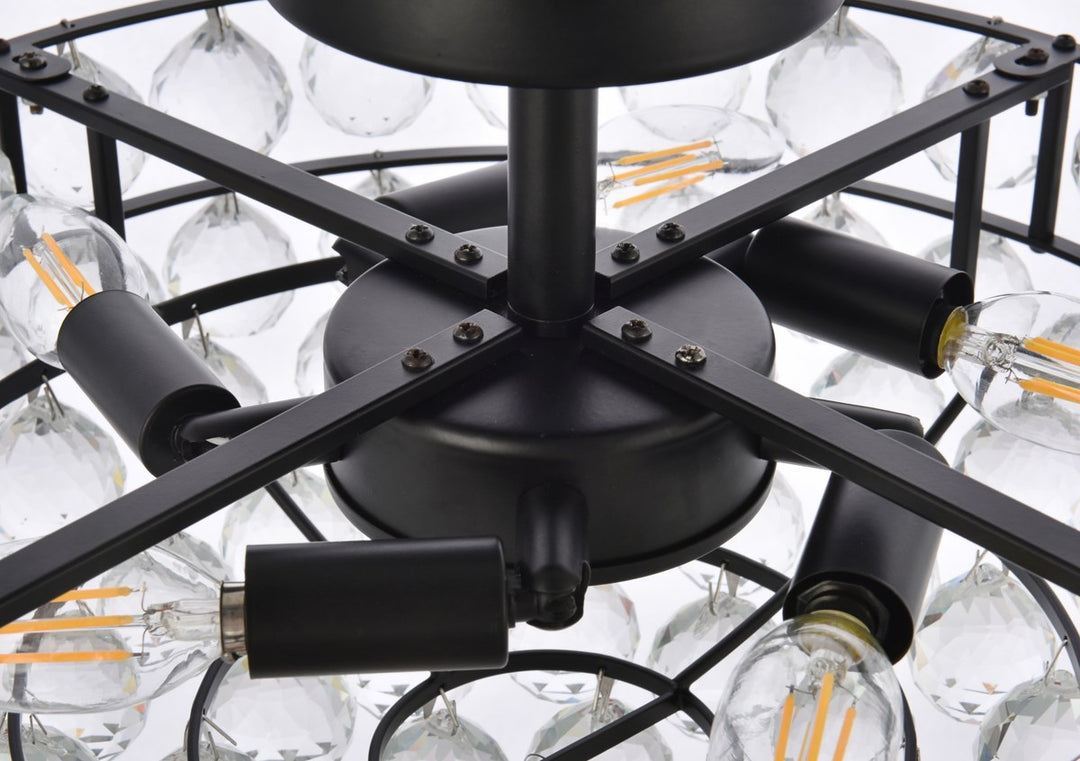 18 Inch Flush Mount In Black