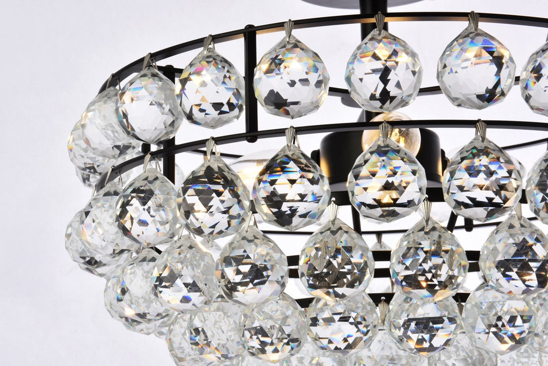 16 Inch Flush Mount In Black