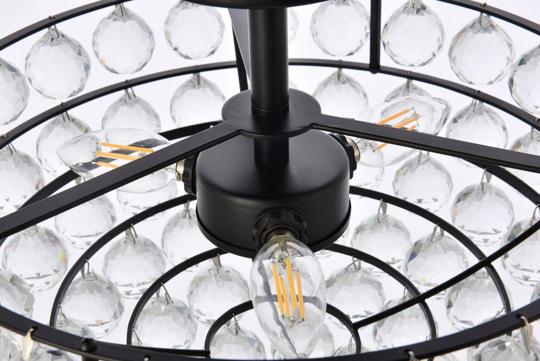 16 Inch Flush Mount In Black
