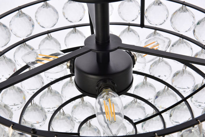 16 Inch Flush Mount In Black