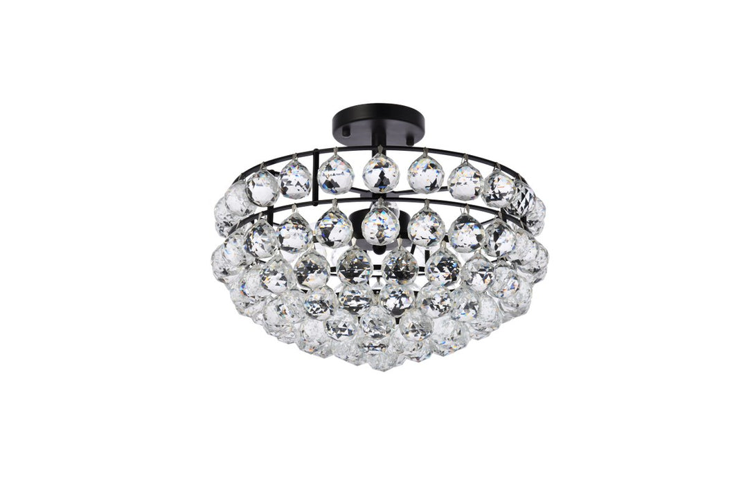 16 Inch Flush Mount In Black