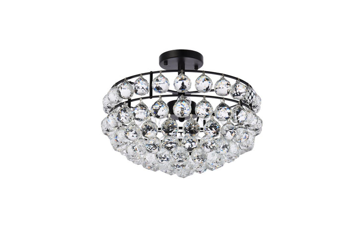 16 Inch Flush Mount In Black