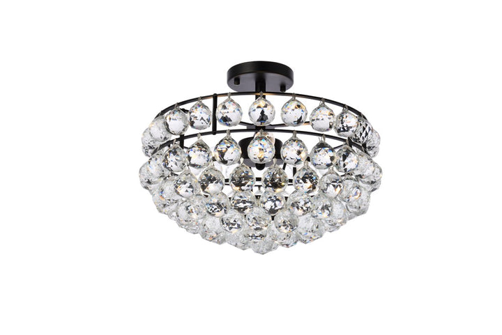 16 Inch Flush Mount In Black