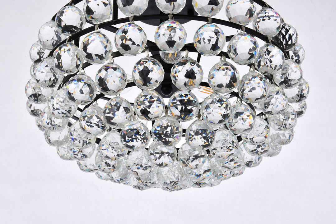 16 Inch Flush Mount In Black