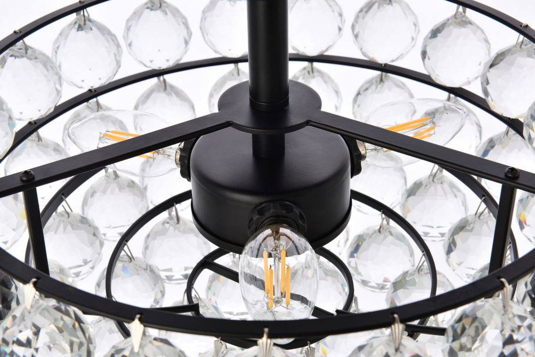14 Inch Flush Mount In Black