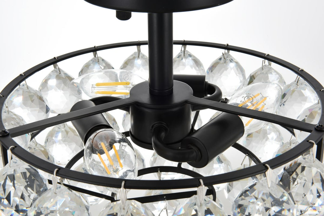 12 Inch Flush Mount In Black