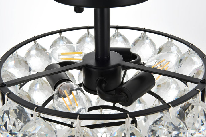 12 Inch Flush Mount In Black