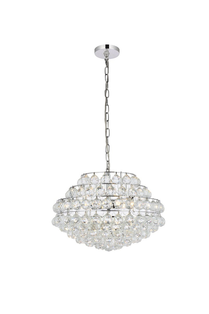 20 Inch Pendant In Chrome by Elegant Lighting