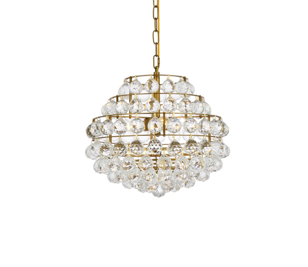 16 Inch Pendant In Brass