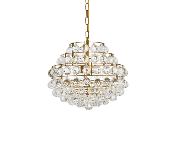 16 Inch Pendant In Brass