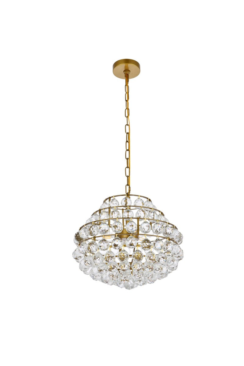 16 Inch Pendant In Brass