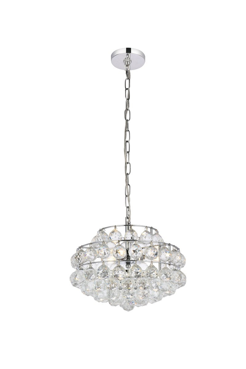 14 Inch Pendant In Chrome by Elegant Lighting