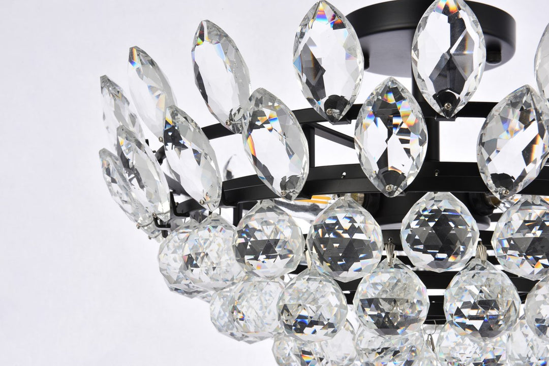 18 Inch Flush Mount In Black