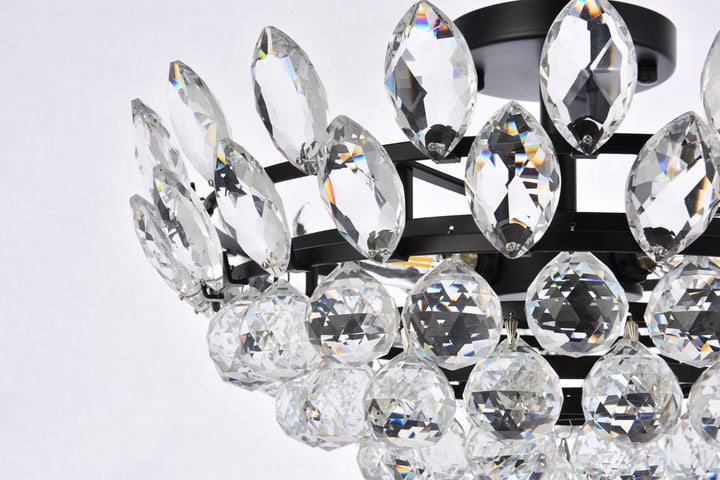 18 Inch Flush Mount In Black