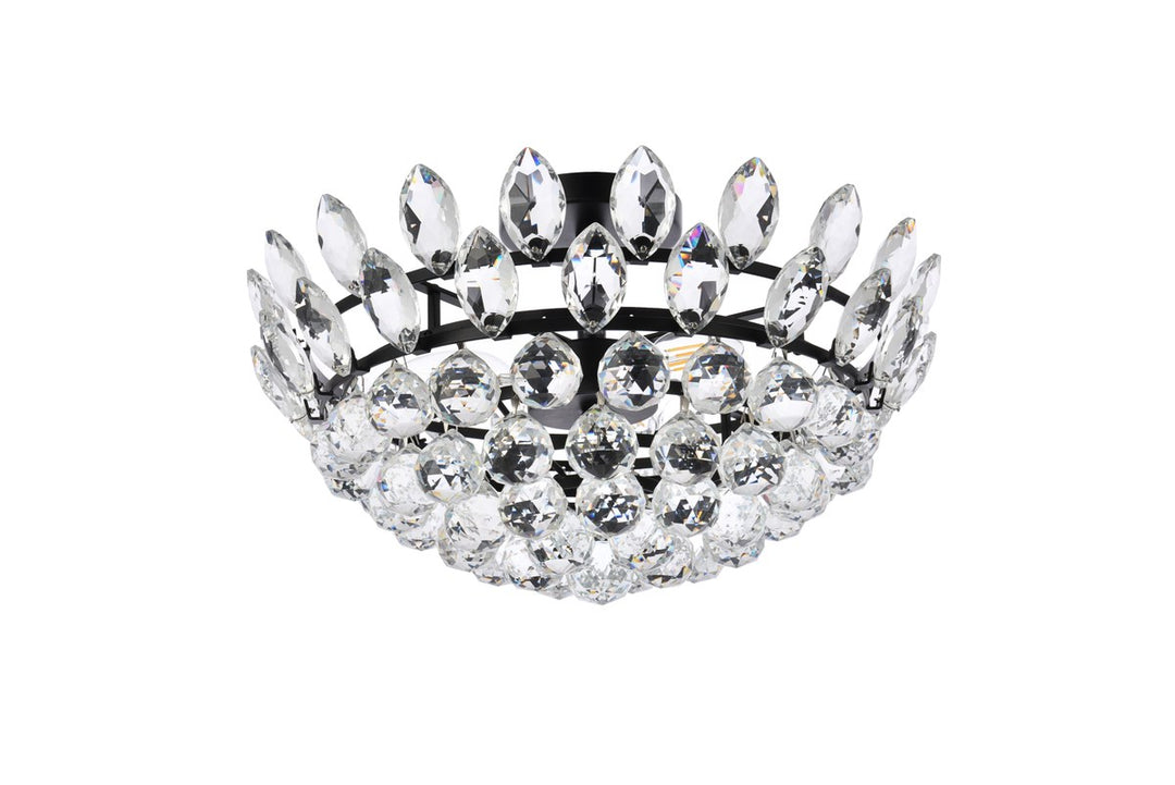 18 Inch Flush Mount In Black