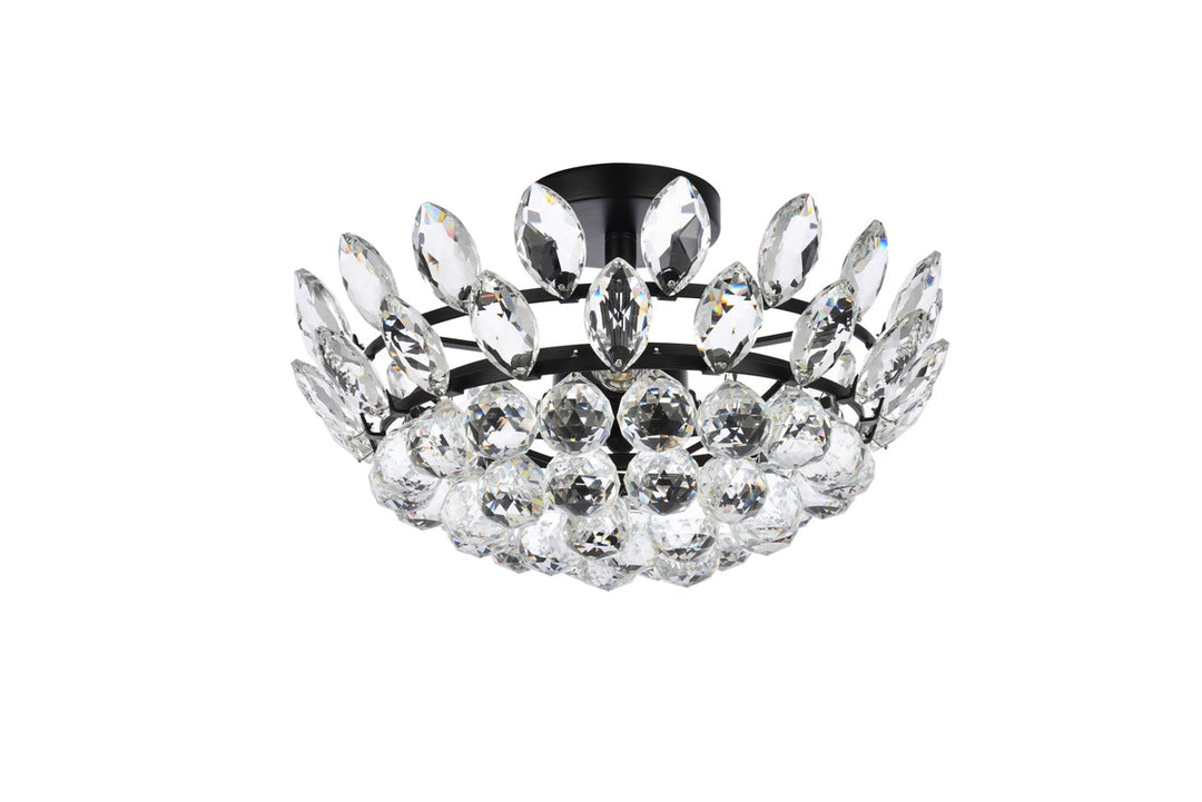 16 Inch Flush Mount In Black