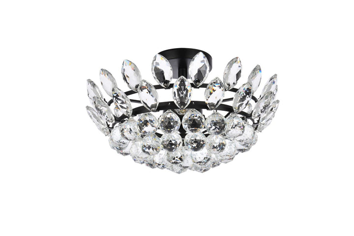 16 Inch Flush Mount In Black
