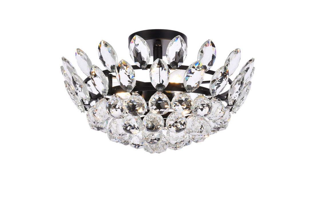 16 Inch Flush Mount In Black