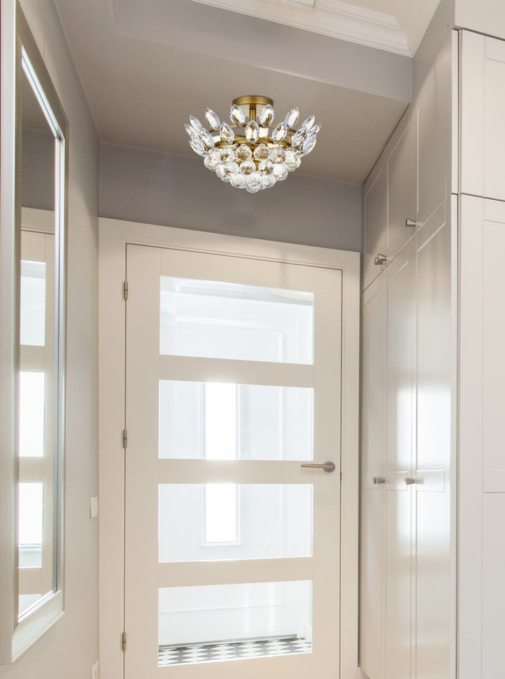 14 Inch Flush Mount In Brass