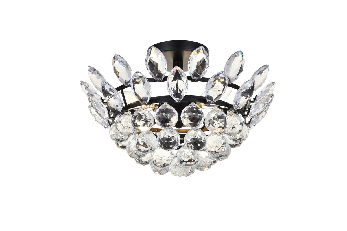 14 Inch Flush Mount In Black