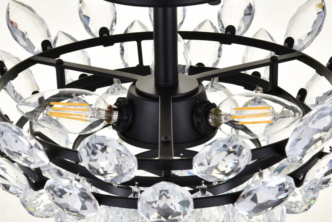 14 Inch Flush Mount In Black
