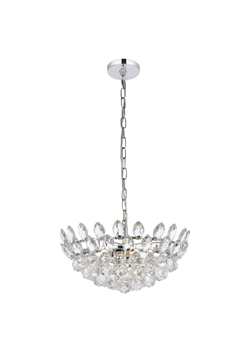 18 Inch Pendant In Chrome by Elegant Lighting