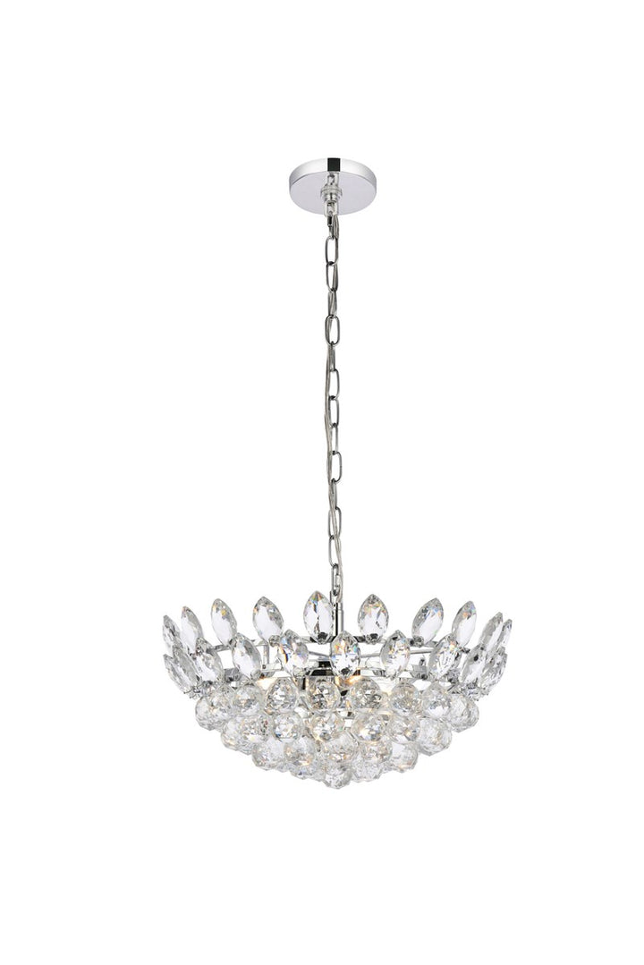 18 Inch Pendant In Chrome by Elegant Lighting