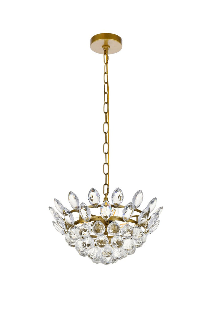 14 Inch Pendant In Brass