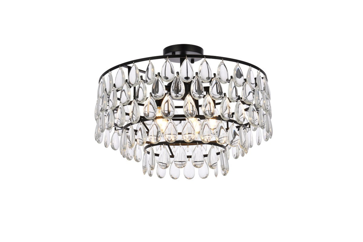 20 Inch Flush Mount In Black