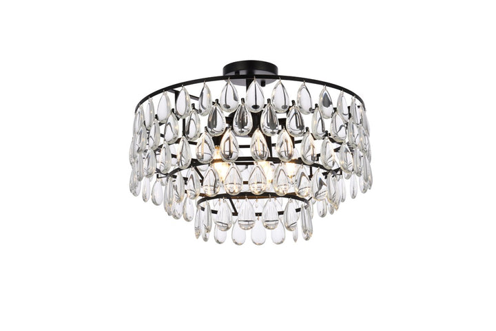 20 Inch Flush Mount In Black