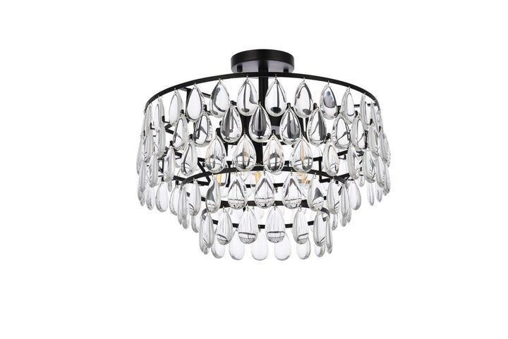 18 Inch Flush Mount In Black
